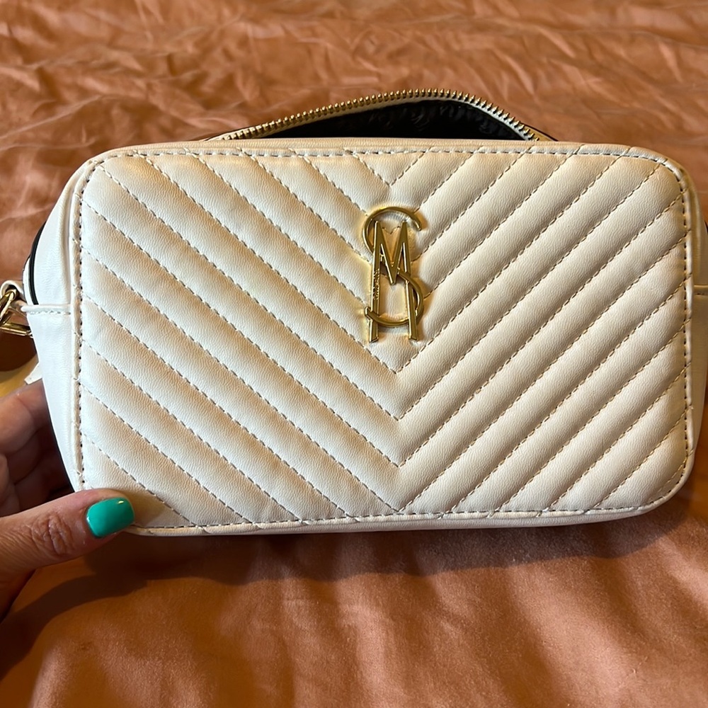Ivory Steve Madden cross body camera bag